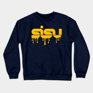 Drippy SISU Yellow Crewneck Sweatshirt